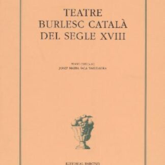 TEATRE BURLESC CATALA S. XVIII