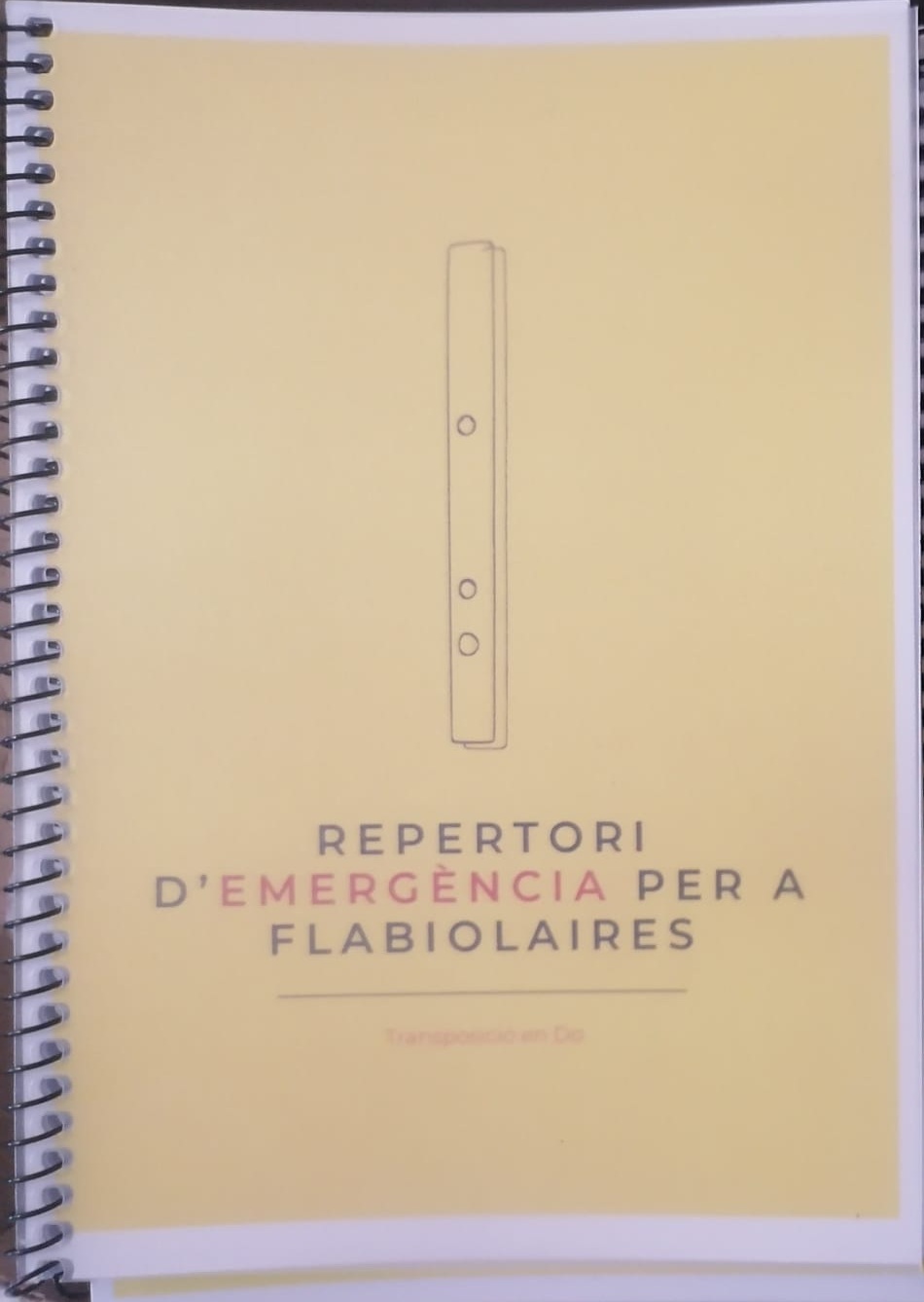 Repertori d'emergència per a flabiolaires - transcripció en Do